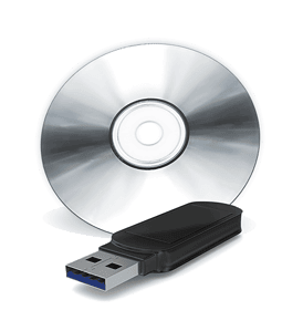 MEDIAFIX-Speichermedien USB-Stick und DVD